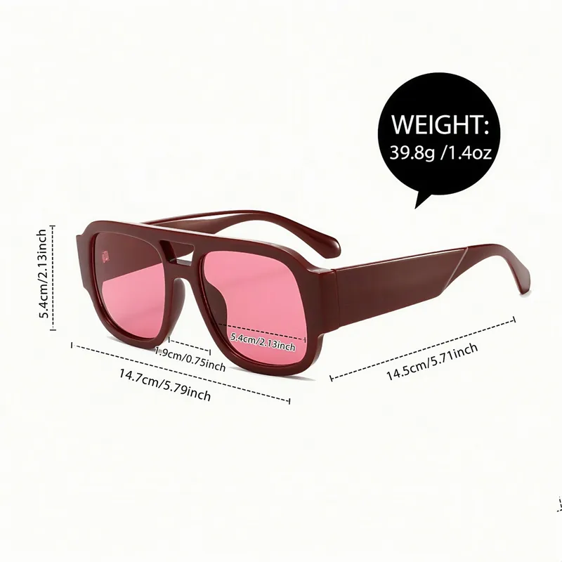 Premium Square Frame Sunglasses – UV Protection