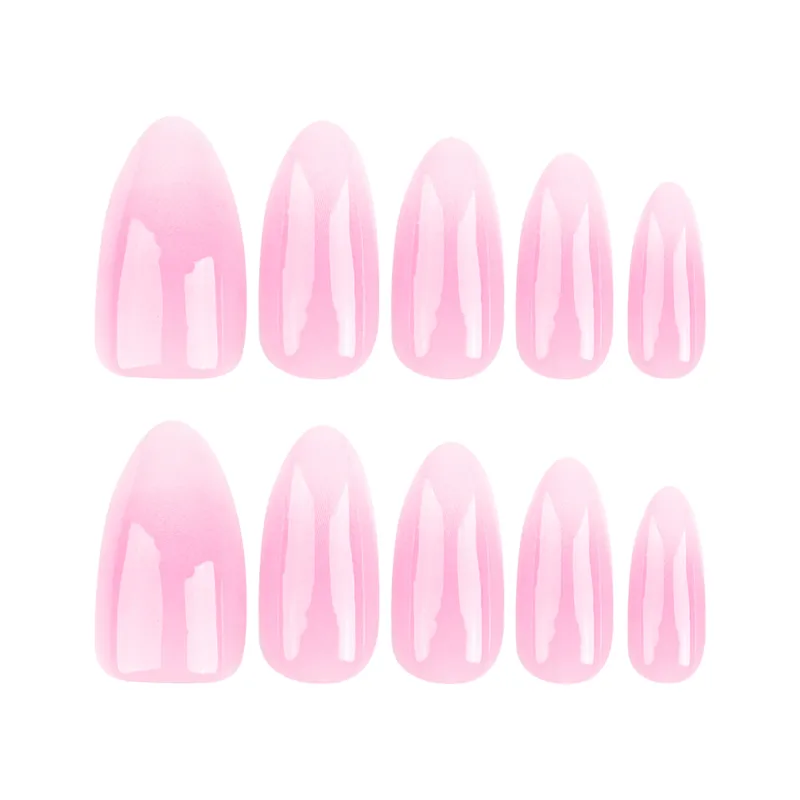 Glossy Baby Pink Press-On Nails – Salon Finish | Reusable & Easy Apply