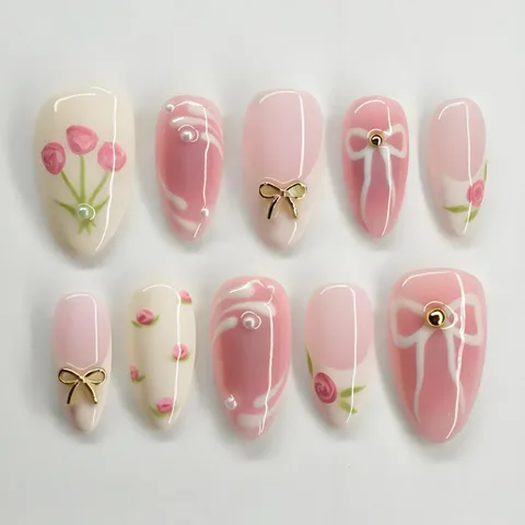 Luxury Handmade Nail Art (Reusable)